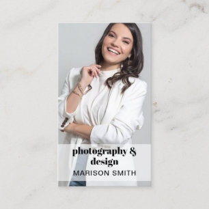 Professional Photo QR Code Business Card