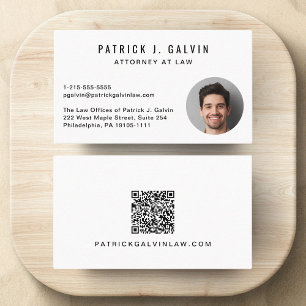 Professional Photo QR Code Business Card