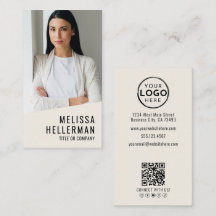 Professional Photo QR Code Logo Vertical