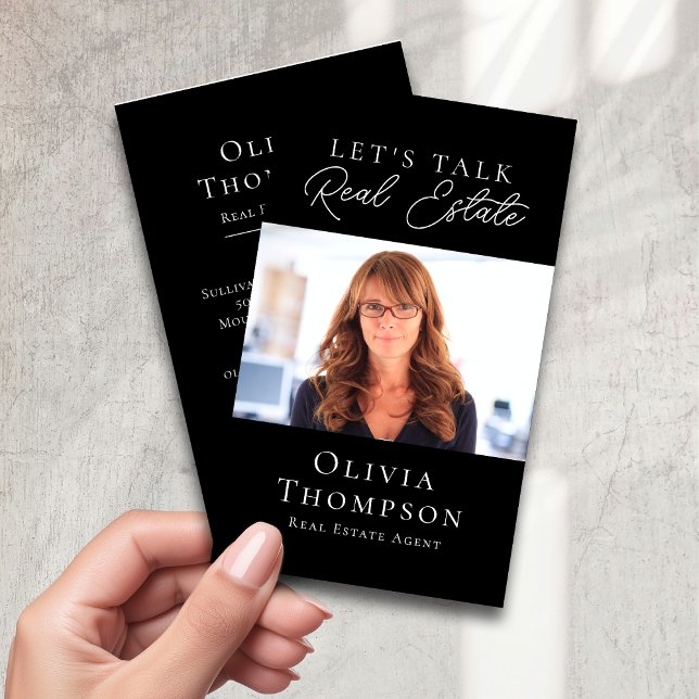 Professional Photo Real Estate Business Card (Creator Uploaded)