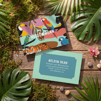 Professional  photographer bold chic business card