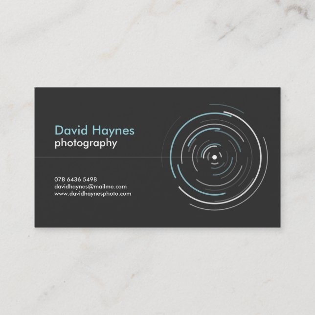 Professional Photographer Business Card (Front)
