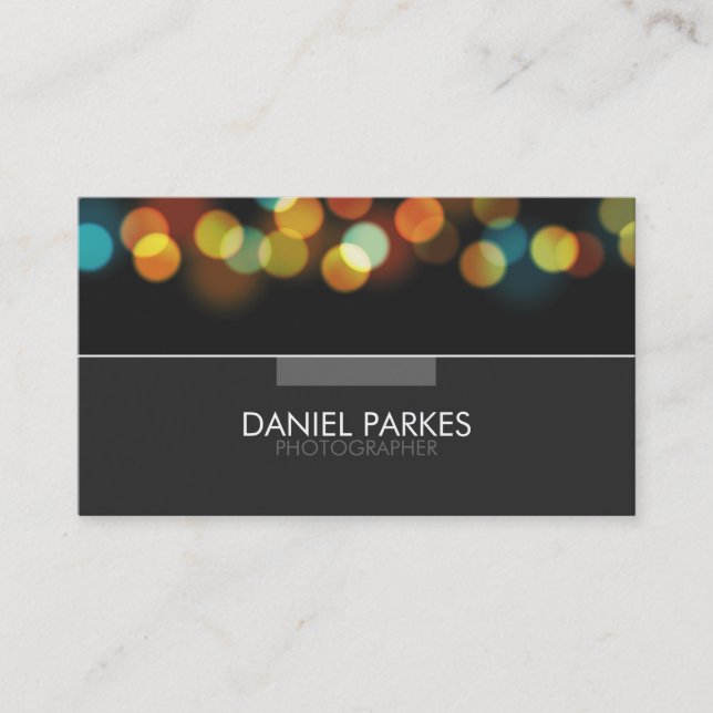 Professional Photographer Business Card (Front)