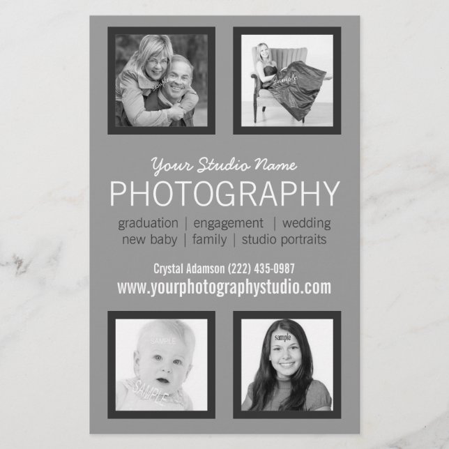 Professional Photographer Business Handout (Front)
