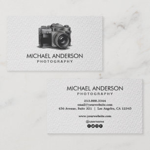 Professional Photographer camera logo Photography  Business Card