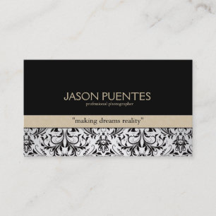 Professional Photographer Damask Business cards