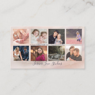 Professional Photographer Marble 2 - 8 photo desig Business Card