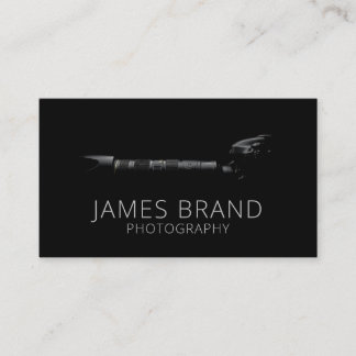 Professional Photographer Photography Camera Black Business Card