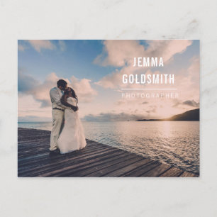 Professional Photographer Photography Promotional Postcard