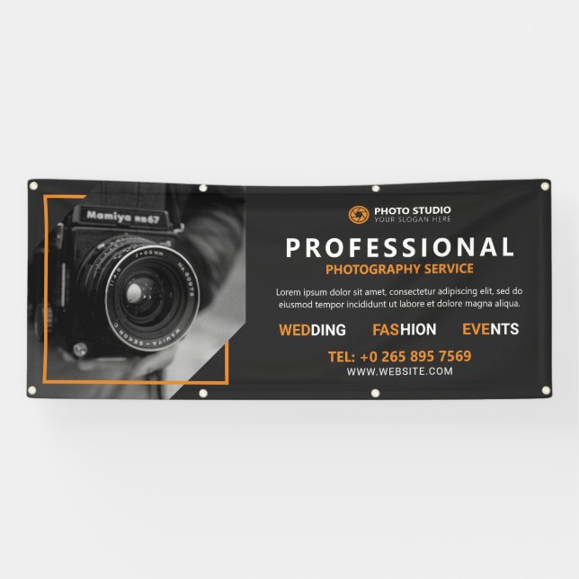 Professional Photographer Service Banner (Horizontal)