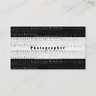 Professional Photography Business card - motion