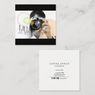 Professional Photography Square Business Card