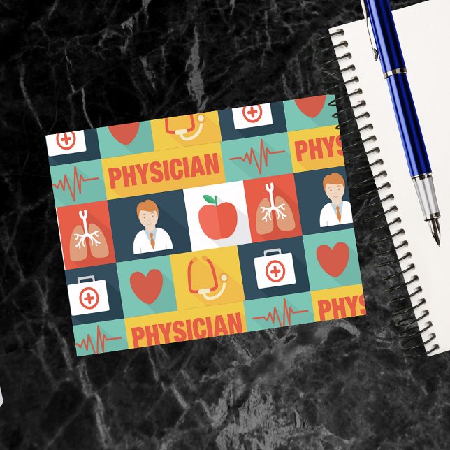 Professional Physician Iconic Designed Postcard (Creator Uploaded)