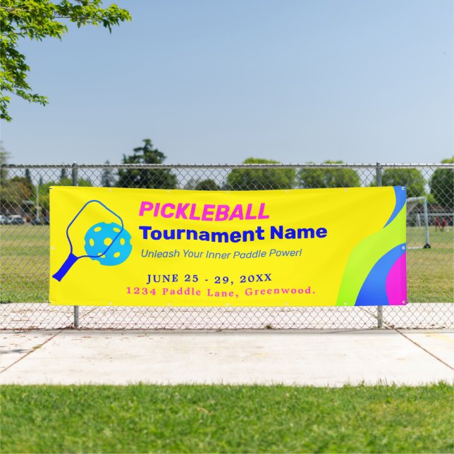 Professional Pickleball Tournament Banner (Insitu)