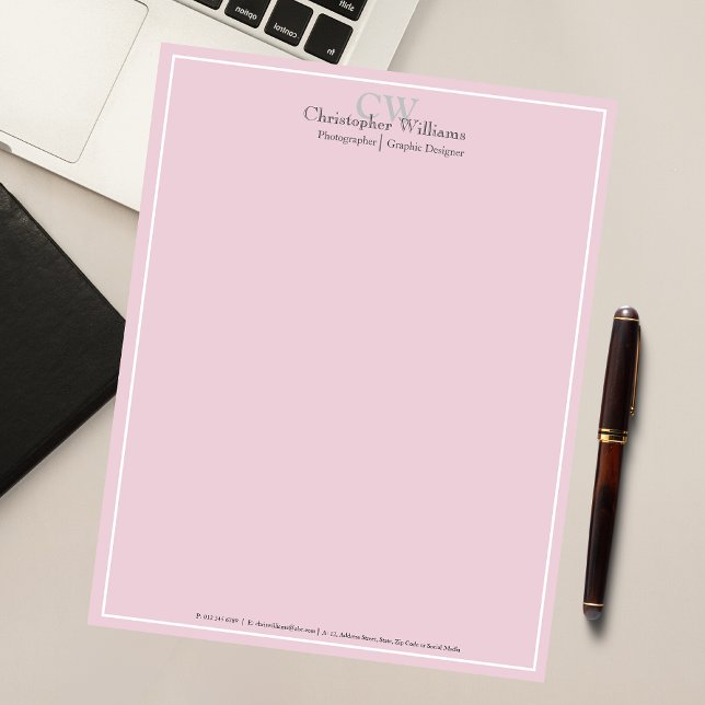 Professional Pink Minimalist Notepad (Creator Uploaded)