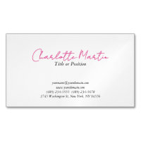 Professional Pink White Manager Consultant Chief