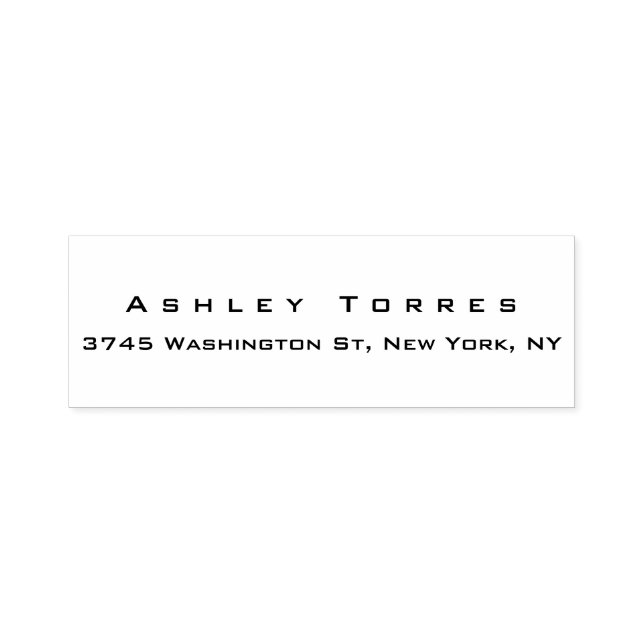 Professional Plain Elegant Modern Black & White Self-inking Stamp (Design)