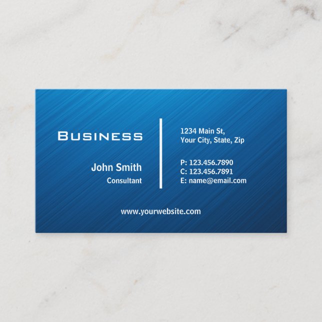 Professional Plain Elegant Modern Computer Repair  Business Card (Front)