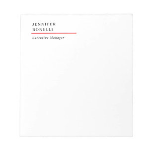 Professional plain minimalist modern trendy notepad