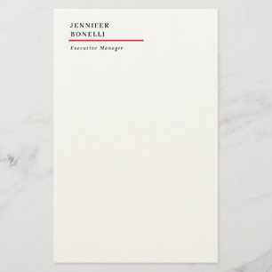 Professional plain minimalist modern trendy stationery