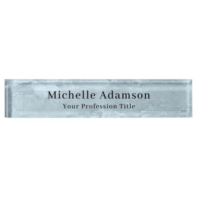 Professional Plain Modern Elegant Nameplate (Front)