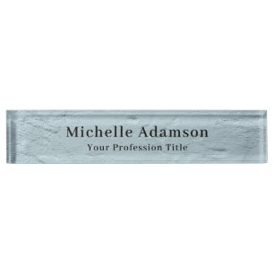 Professional Plain Modern Elegant Nameplate