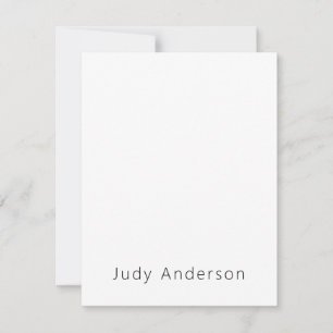 Professional Plain Modern Elegant Your Name Card