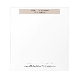 Professional Plain Modern Minimalist Notepad