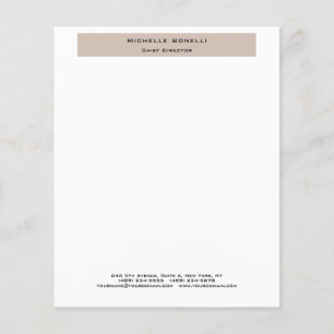 Professional Plain Modern Minimalist Paper Sheet
