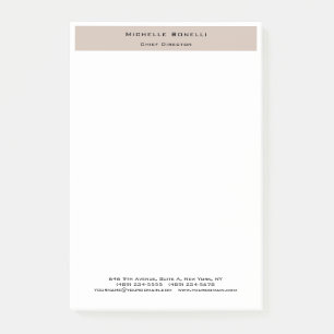 Professional Plain Modern Minimalist Post-it Notes