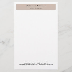 Professional Plain Modern Minimalist Stationery