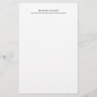 Professional Plain Modern Minimalist White
