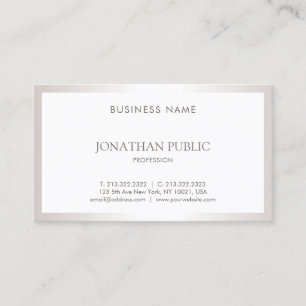 Professional Plain Simple Elegant Design Modern Business Card