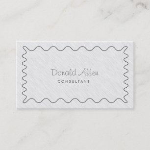Professional Plain White Elegant Modern Simple Business Card