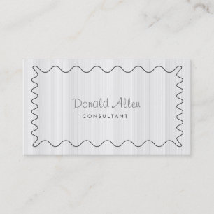 Professional Plain White Elegant Modern Wood Business Card