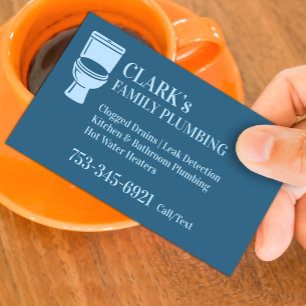Professional Plumber Kitchen & Bathroom Plumping Business Card