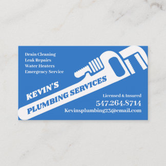 Professional Plumbing Business Card Template
