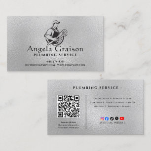 Professional Plumbing Service Business Card
