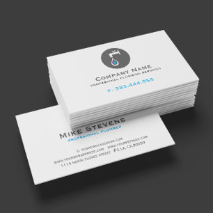 Professional Plumbing Services Business Card
