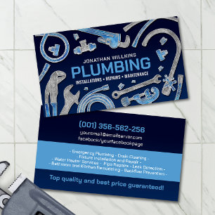 Professional Plumbing Services  Business Card