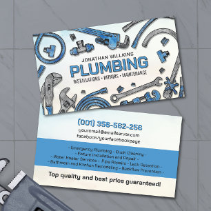 Professional Plumbing Services  Business Card