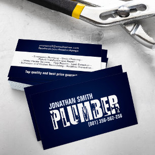 Professional Plumbing Services  Business Card