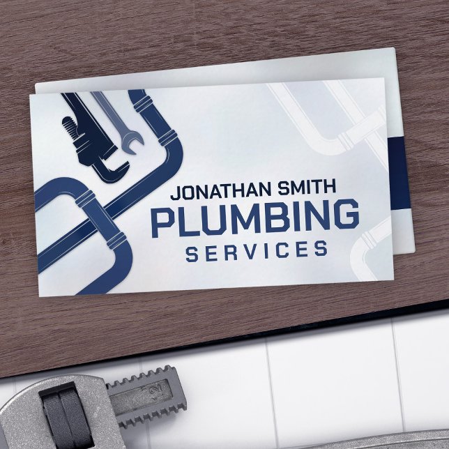 Professional Plumbing Services  Business Card (Creator Uploaded)