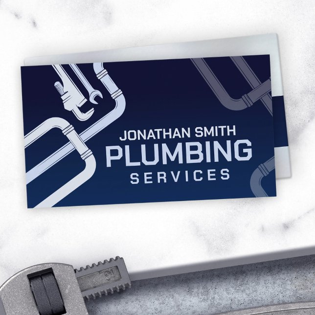 Professional Plumbing Services  Business Card (Creator Uploaded)