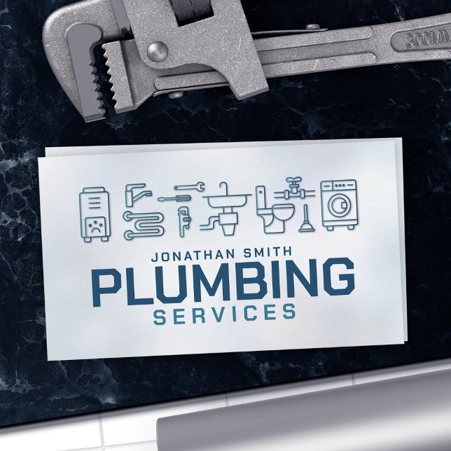 Professional Plumbing Services  Business Card (Creator Uploaded)