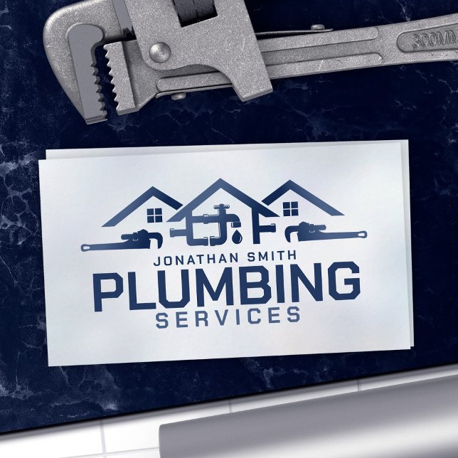 Professional Plumbing Services  Business Card (Creator Uploaded)