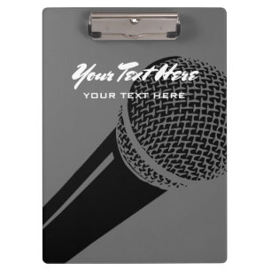 Professional podcasting and vlogging clipboard