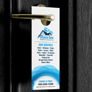 Professional Pressure Washing Power Cleaning Door Hanger