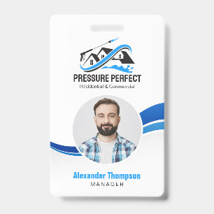 Professional Pressure Washing & Power Cleaning  ID Badge