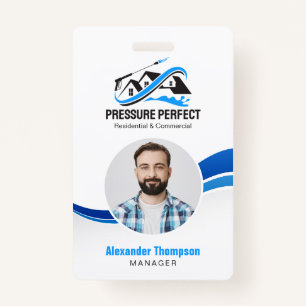 Professional Pressure Washing & Power Cleaning ID Badge
